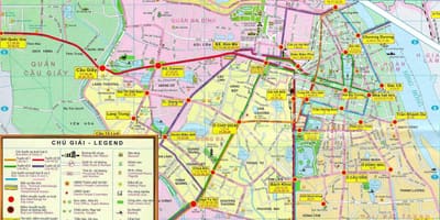 Карте ханоя общественном транспорте